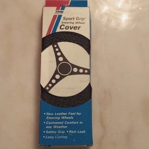 TRW Sport Grip Black Leather Feel Steering Wheel cover